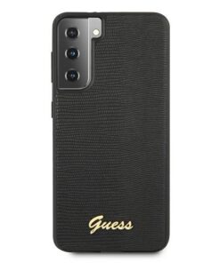 ovitek Guess za S21 G991 crna black hardcase Lizard Collection 2