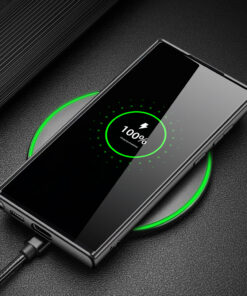 ovitek Dux Ducis Fino case covered with nylon material for Samsung Galaxy S22 Ultra black crna 4