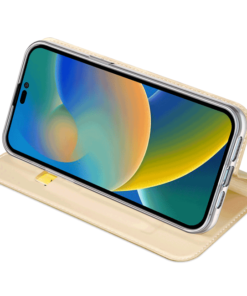 preklopni etui Ducis za iPhone 14 Pro max zlata 2