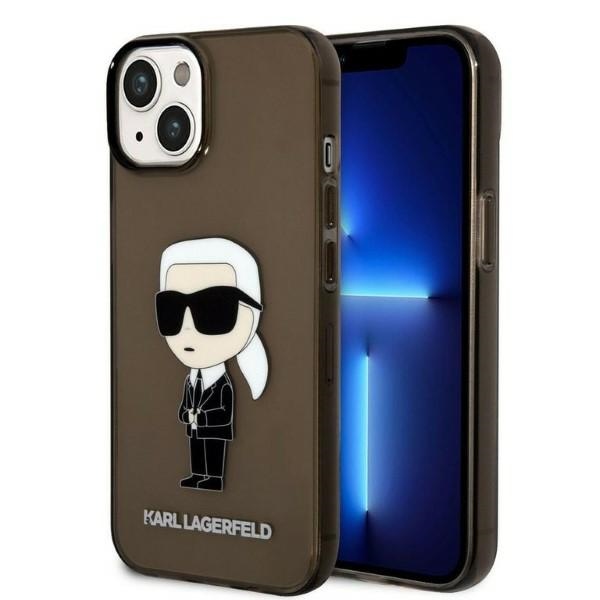 Ovitek KARL LAGERFELD za iPhone 14 Plus Ikonik Karl črna 1 ovitek Karl Lagerfeld Ikonik Karl za iPhone 14 Plus crna 1