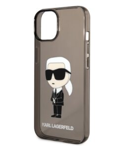 Ovitek KARL LAGERFELD za iPhone 14 Plus Ikonik Karl črna 8 ovitek Karl Lagerfeld Ikonik Karl za iPhone 14 Plus crna 3