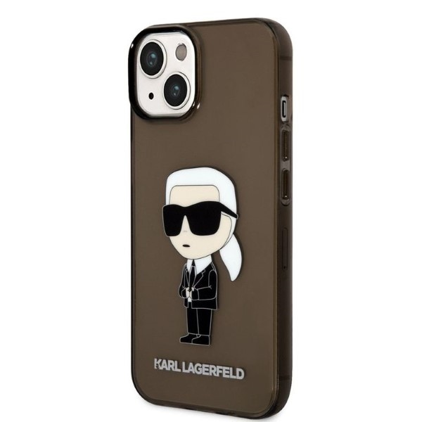 Ovitek KARL LAGERFELD za iPhone 14 Plus Ikonik Karl črna 2 ovitek Karl Lagerfeld Ikonik Karl za iPhone 14 Plus crna 5