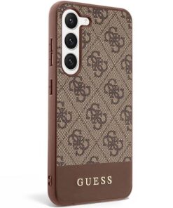 Ovitek GUESS za Samsung Galaxy S23 Plus Stripe Collection rjava 6 ovitek Guess za samsung galaxy S23 plus rjava stripe Collection 2