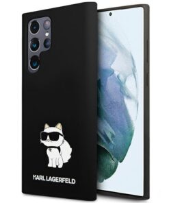 Ovitek KARL LAGERFELD za Samsung Galaxy  S23 Ultra Silicone Choupette črna