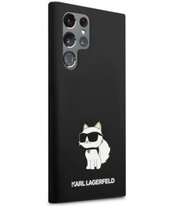 Ovitek KARL LAGERFELD za Samsung Galaxy  S23 Ultra Silicone Choupette črna - slika 4