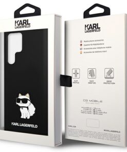 Ovitek KARL LAGERFELD za Samsung Galaxy  S23 Ultra Silicone Choupette črna - slika 5