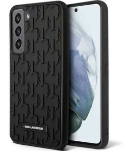 Ovitek KARL LAGERFELD za Samsung Galaxy S23 Plus Silicone 3D Monogram črna