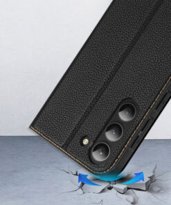 preklopni etui Dux Ducis Skin X2 za Samsung Galaxy S23 plus flip case crna 4