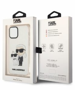 Ovitek KARL LAGERFELD za iPhone 12/12 Pro Glitter Karl & Choupette 7 Ovitek KARL LAGERFELD za iPhone 12/12 Pro Glitter Karl & Choupette - slika 4