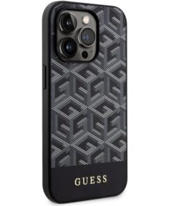 ovitek Guess za iPhone 14 Pro Max 6 7 quot black black hardcase GCube Stripes MagSafe 148974 1 3