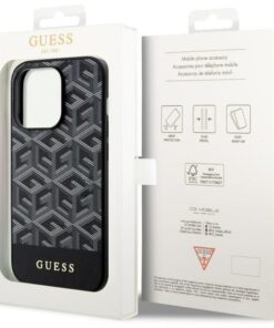 ovitek Guess za iPhone 14 Pro Max 6 7 quot black black hardcase GCube Stripes MagSafe 148974 1 4