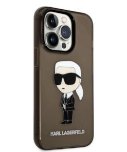 ovitek Karl Lagerfeld za iPhone 14 Pro Ikonik Karl Lagerfeld crna 2