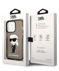 ovitek Karl Lagerfeld za iPhone 14 Pro Ikonik Karl Lagerfeld crna 3
