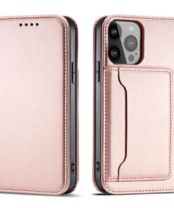 etui Magnet Card za iPhone 14 iphone 13 roza 1