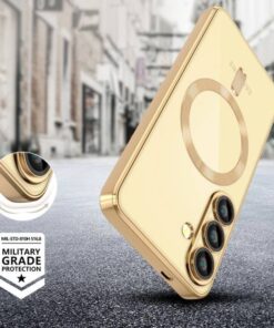 ovitek tech Protect MagFlex za Samsung Galaxy A56 zlata 1