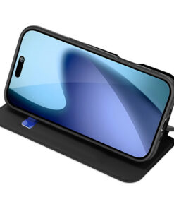 Preklopni etui Skin pro za iPhone 17 Air črna 6 preklopni etui za iphone 17 air dux Ducis Skin Pro Case crna 1