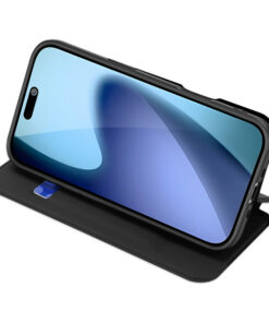 Preklopni etui Skin pro za iPhone 17 črna 9 preklopni etui za iphone 17 Dux Ducis Skin Pro crna 5