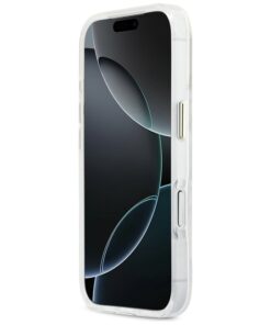 ovitek Guess IML Gradient Script Metal MagSafe za iPhone 17 Pro bela 4