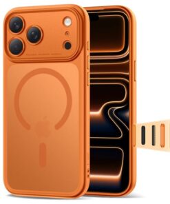 ovitek Tech Protect Magpeak MagSafe za iPhone 17 Pro oranzna 1