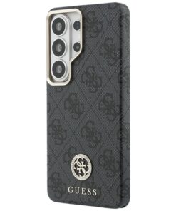 ovitek Guess 4G Rhinestone Round Logo MagSafe za Samsung Galaxy S26 Ultra crna 2