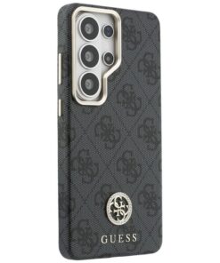 ovitek Guess 4G Rhinestone Round Logo MagSafe za Samsung Galaxy S26 Ultra crna 3
