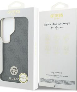 ovitek Guess 4G Rhinestone Round Logo MagSafe za Samsung Galaxy S26 Ultra crna 5