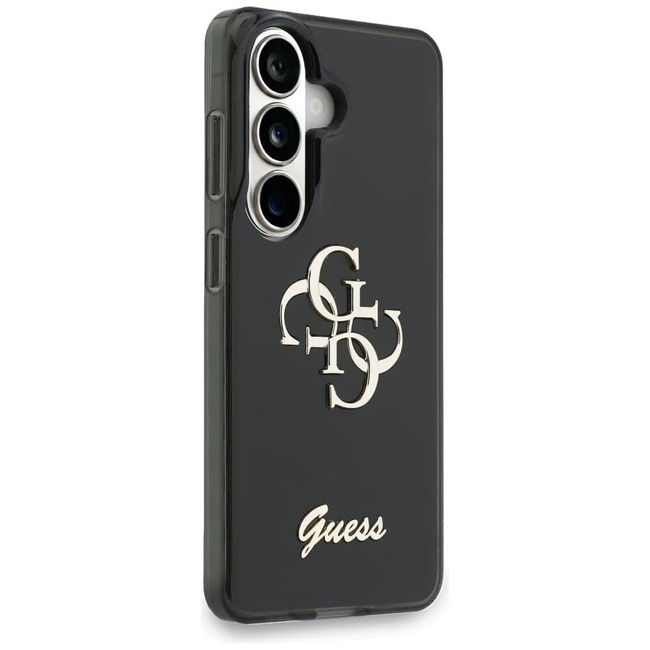 Ovitek GUESS IML Big Metal 4GScript za Samsung Galaxy S26 črna 3 ovitek Guess IML Big Metal 4G Script za Samsung Galaxy S26 crni 3
