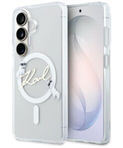 ovitek Karl Lagerfeld IML KC Script MagSafe za Samsung Galaxy S26 Plus transparent 1