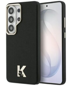 ovitek Karl Lagerfeld K Metal Logo MagSafe za Samsung Galaxy S26 Ultra crna 1