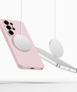ovitek Silicone MagSafe za Samsung Galaxy S26 Ultra roza 3
