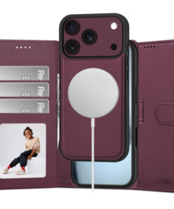 etui z denarnico za iPhone 17 Pro Max 18 Pro Max burgundy 1