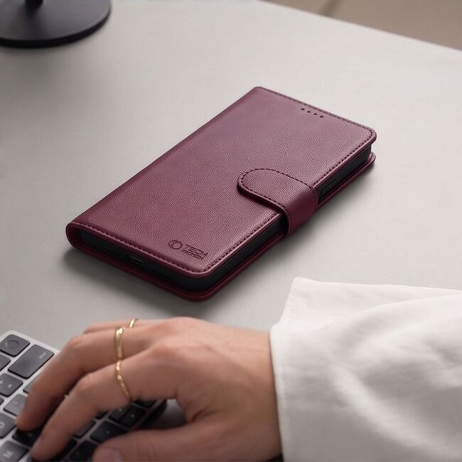 Preklopni etui Wallet MagSafe za iPhone 17 Pro Max/18 Pro Max burgundy 3 etui z denarnico za iPhone 17 Pro Max 18 Pro Max burgundy 3