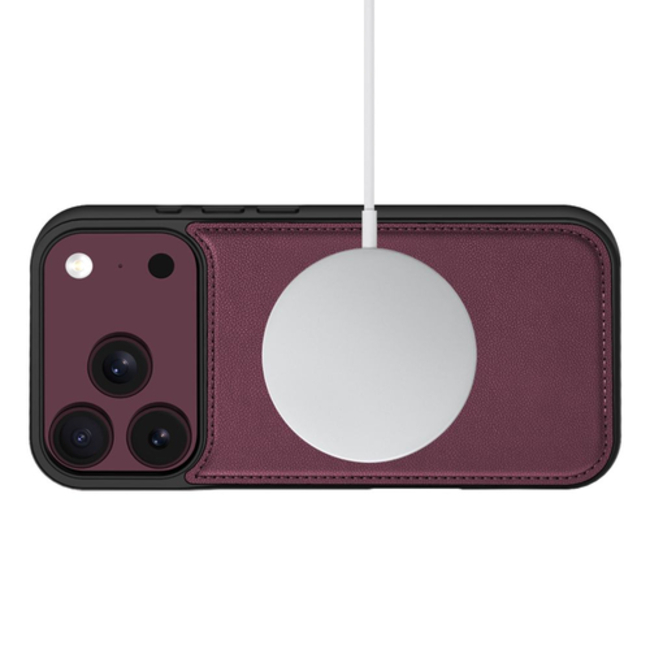 Preklopni etui Wallet MagSafe za iPhone 17 Pro Max/18 Pro Max burgundy 4 etui z denarnico za iPhone 17 Pro Max 18 Pro Max burgundy 4