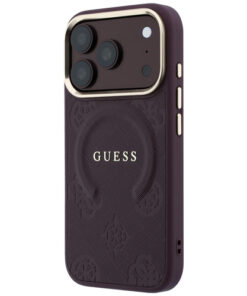 Ovitek Guess Saffiano Peony Ring MagSafe za iPhone 17 Pro Max / 18 Pro Max burgundy 7 Ovitek Guess Saffiano Peony Ring MagSafe za iPhone 17 Pro Max / 18 Pro Max burgundy - slika 2