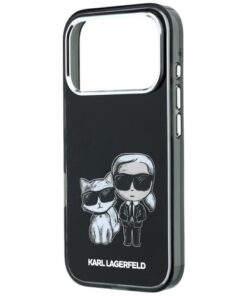 Ovitek Karl Lagerfeld Smooth Karl & Choupette Sketch MagSafe za iPhone 17 Pro/18 Pro črna 7 Ovitek Karl Lagerfeld Smooth Karl & Choupette Sketch MagSafe za iPhone 17 Pro/18 Pro črna - slika 4