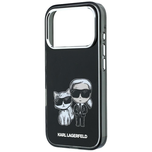 Ovitek Karl Lagerfeld Smooth Karl & Choupette Sketch MagSafe za iPhone 17 Pro/18 Pro črna 4 Ovitek Karl Lagerfeld Smooth Karl & Choupette Sketch MagSafe za iPhone 17 Pro/18 Pro črna - slika 4