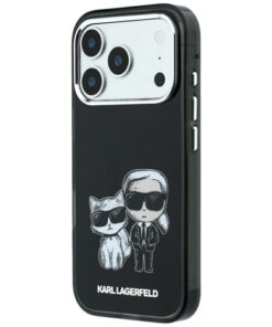 Ovitek Karl Lagerfeld Smooth Karl & Choupette Sketch MagSafe za iPhone 17 Pro/18 Pro črna 5 Ovitek Karl Lagerfeld Smooth Karl & Choupette Sketch MagSafe za iPhone 17 Pro/18 Pro črna - slika 2