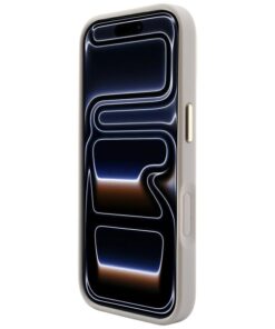 Ovitek Guess Saffiano Peony Ring MagSafe za iPhone 17 Pro Max / 18 Pro Max roza - slika 3