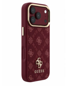 Ovitek Big Guess Strass Logo za iPhone 17 Pro/18 Pro burgundy - slika 3