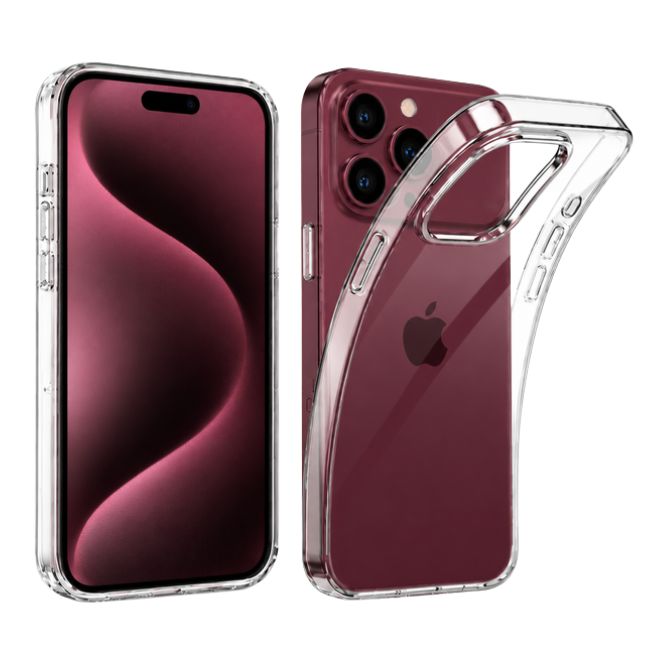 Transparentni ovitek iz visoko kvalitetnega 1,5 mm silikona za iPhone 18 Pro 1 transparentni ovitek iphone 18 pro 1