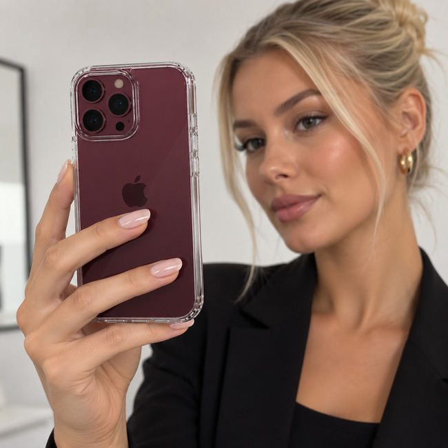 Transparentni ovitek iz visoko kvalitetnega 1,5 mm silikona za iPhone 18 Pro 3 transparentni ovitek iphone 18 pro 3