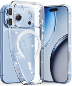 Ovitek FlexAir MagSafe Glitter za iPhone 17 Pro Max / 18 Pro Max transparent