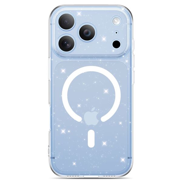 Ovitek FlexAir MagSafe Glitter za iPhone 17 Pro Max / 18 Pro Max transparent 4 Ovitek FlexAir MagSafe Glitter za iPhone 17 Pro Max / 18 Pro Max transparent - slika 4
