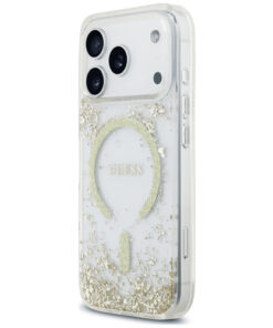 Ovitek Resin Bottom Glitter MagSafe za iPhone 17 Pro/18 Pro transparent/zlata 7 Ovitek Resin Bottom Glitter MagSafe za iPhone 17 Pro/18 Pro transparent/zlata - slika 3